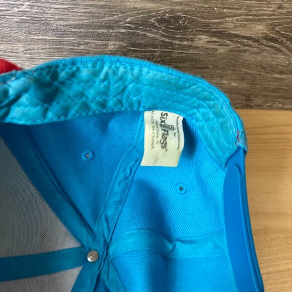 Six Flags Hat Cap Youth Snapback Gray Blue Superman Boys Adjustable - Picture 8 of 9